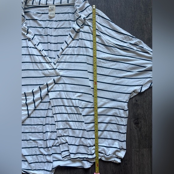 We The Free Striped Shirt in Navy and White - Picture 6 of 6